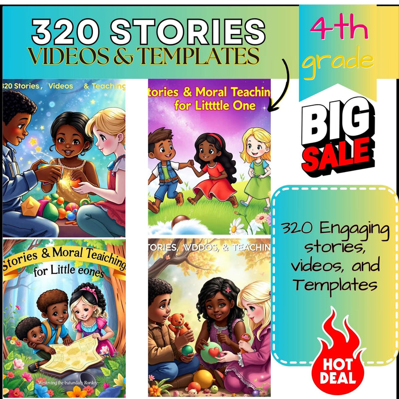 820 Anime Reels + 320 Fun Kids Adventures: Storybooks, Videos, & Editable Templates (Resell Rights Included)