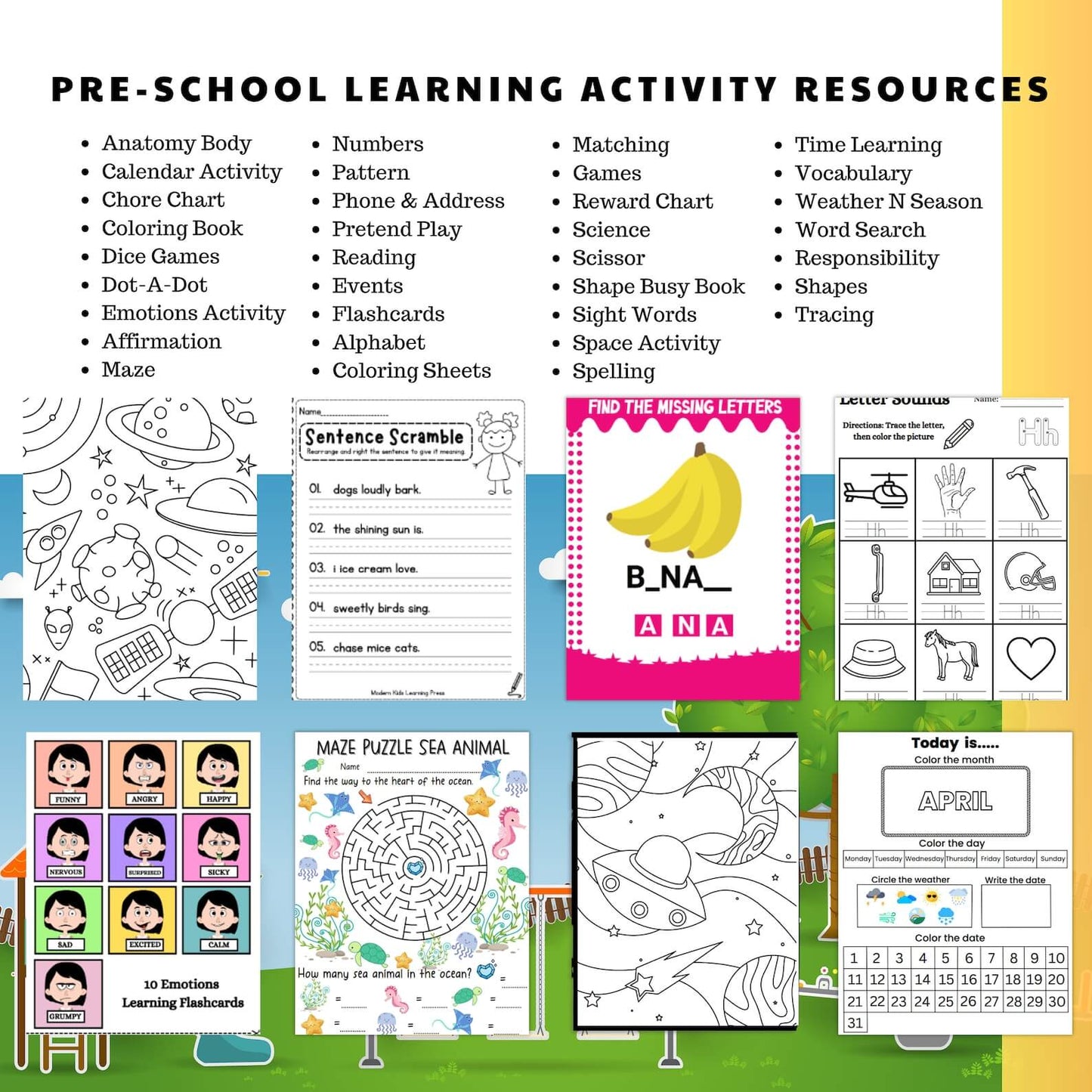 15,000 Pages Educational Resources for Children | Printables With Resell Rights