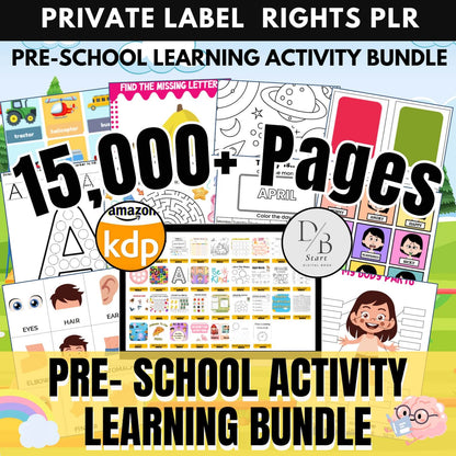 15,000 Pages Educational Resources for Children | Printables With Resell Rights